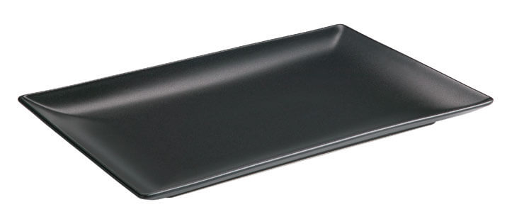 Plateau Luna Stoneware, noir - 30x20cm (6 pcs)