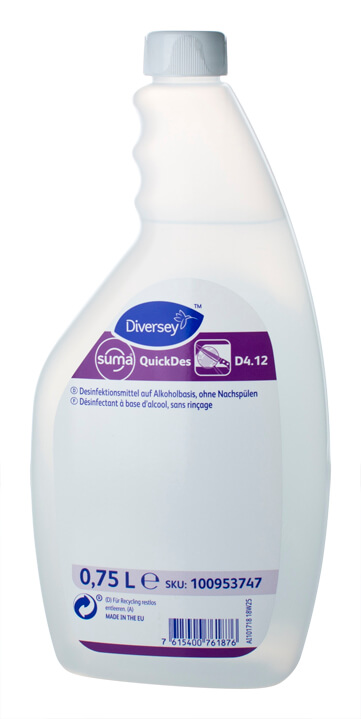 Recharge de désinfectant Suma Quicksan, Diversey - 750ml