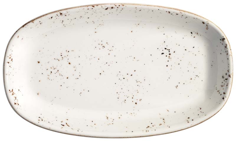 Bonna Grain Gourmet Plateau ovale 34x19cm crème - 6 pièces