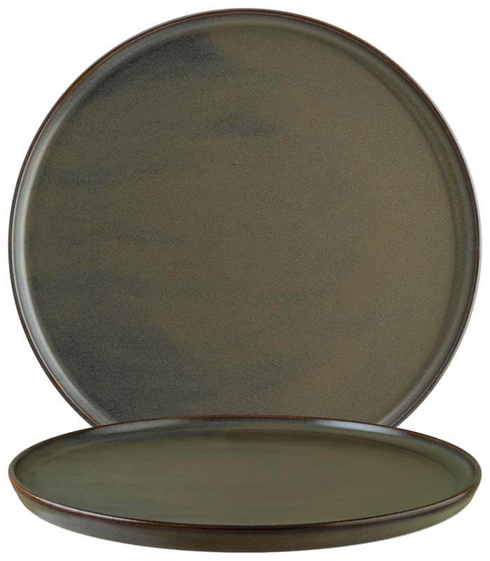 Bonna Gloire Assiette plate Hygge 22cm marron - 6 pièces