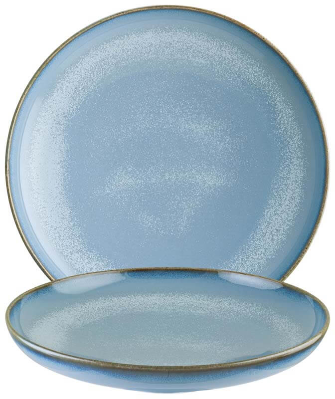 Bonna Sky Assiette à pâtes Hygge 25cm bleu - 6 pièces