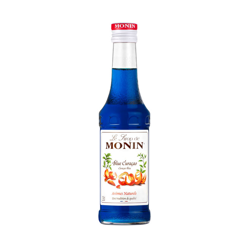 Blue Curacao - Sirop Monin petite bouteille (0,25l)