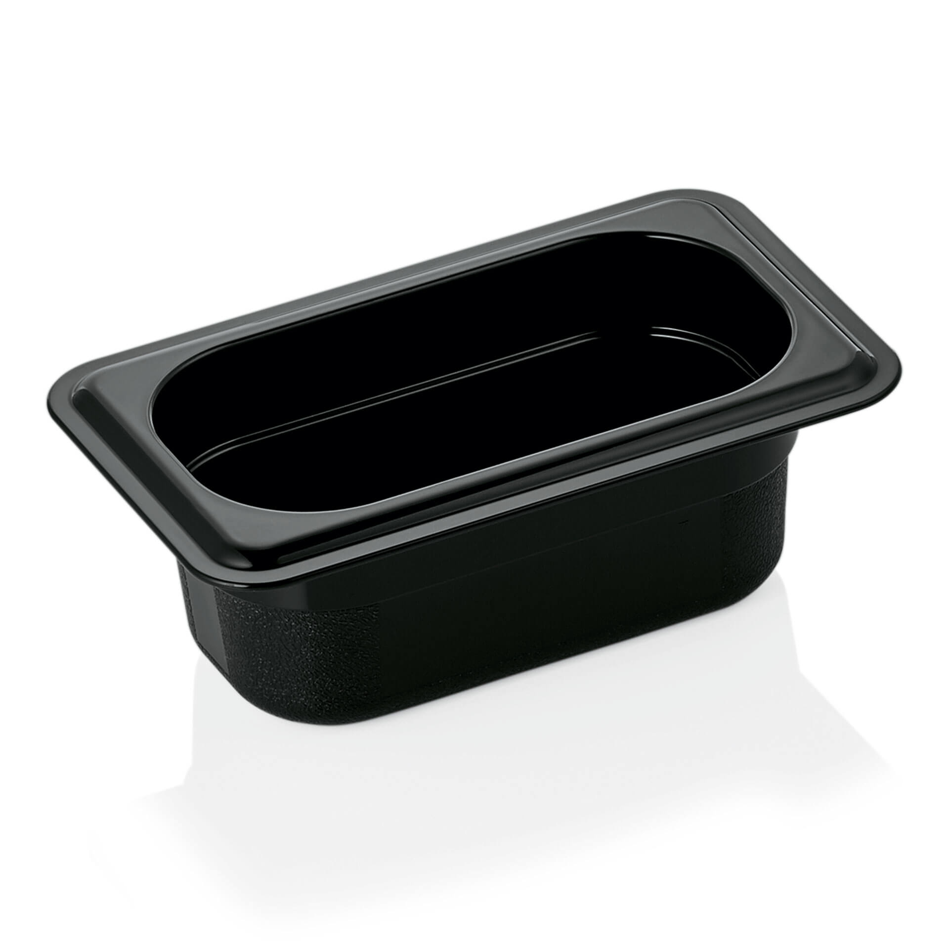 Récipient Gastro Norm 65mm de profondeur - PC noir (GN 1/9)