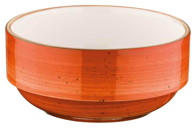 Bonna Aura Terracotta Banquet Coupe empilable 14cm, 50cl orange - 12 pièces