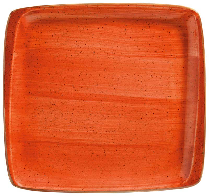 Bonna Aura Terracotta Moove Plaque 27x25cm orange - 6 pièces