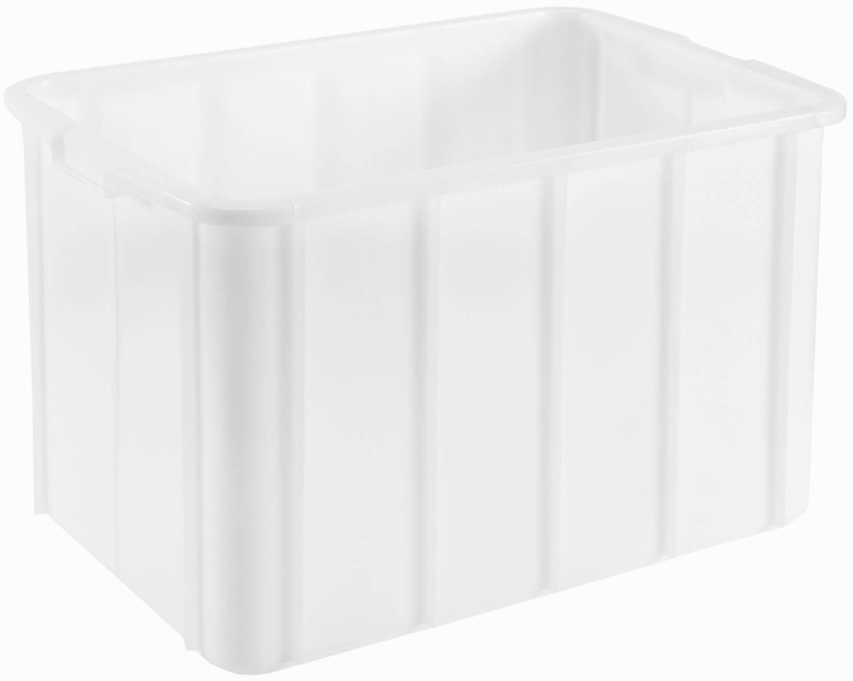 Bac de transport gerbable Classic blanc - 660x450x410mm (96l)