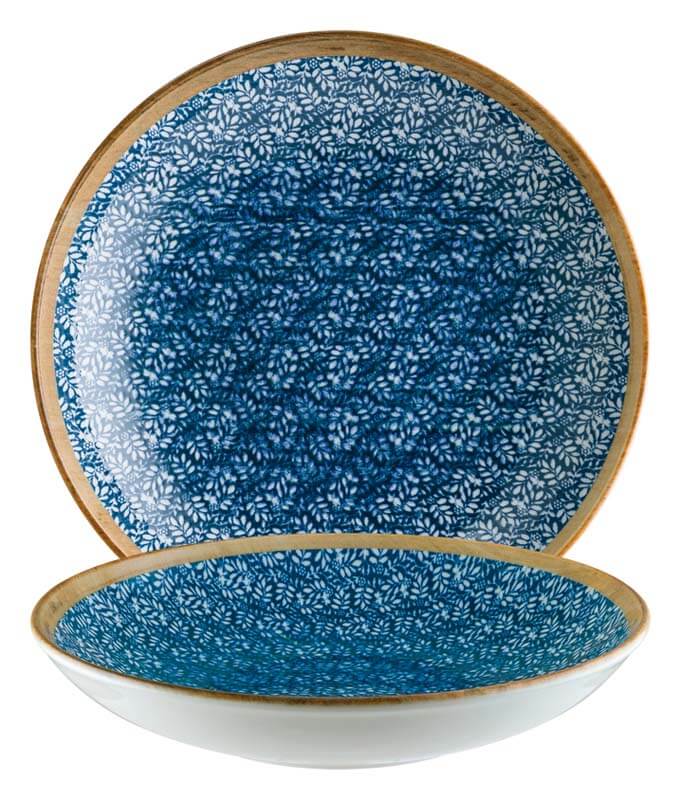 Bonna Lupin Bloom Assiette creuse 25cm bleu - 6 pièces