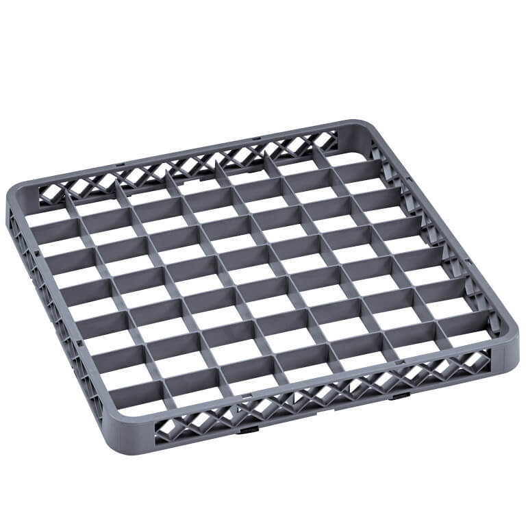 Embouts panier de lavage 49 compartiments, gris (Rack 98) - 50x50x4,5cm