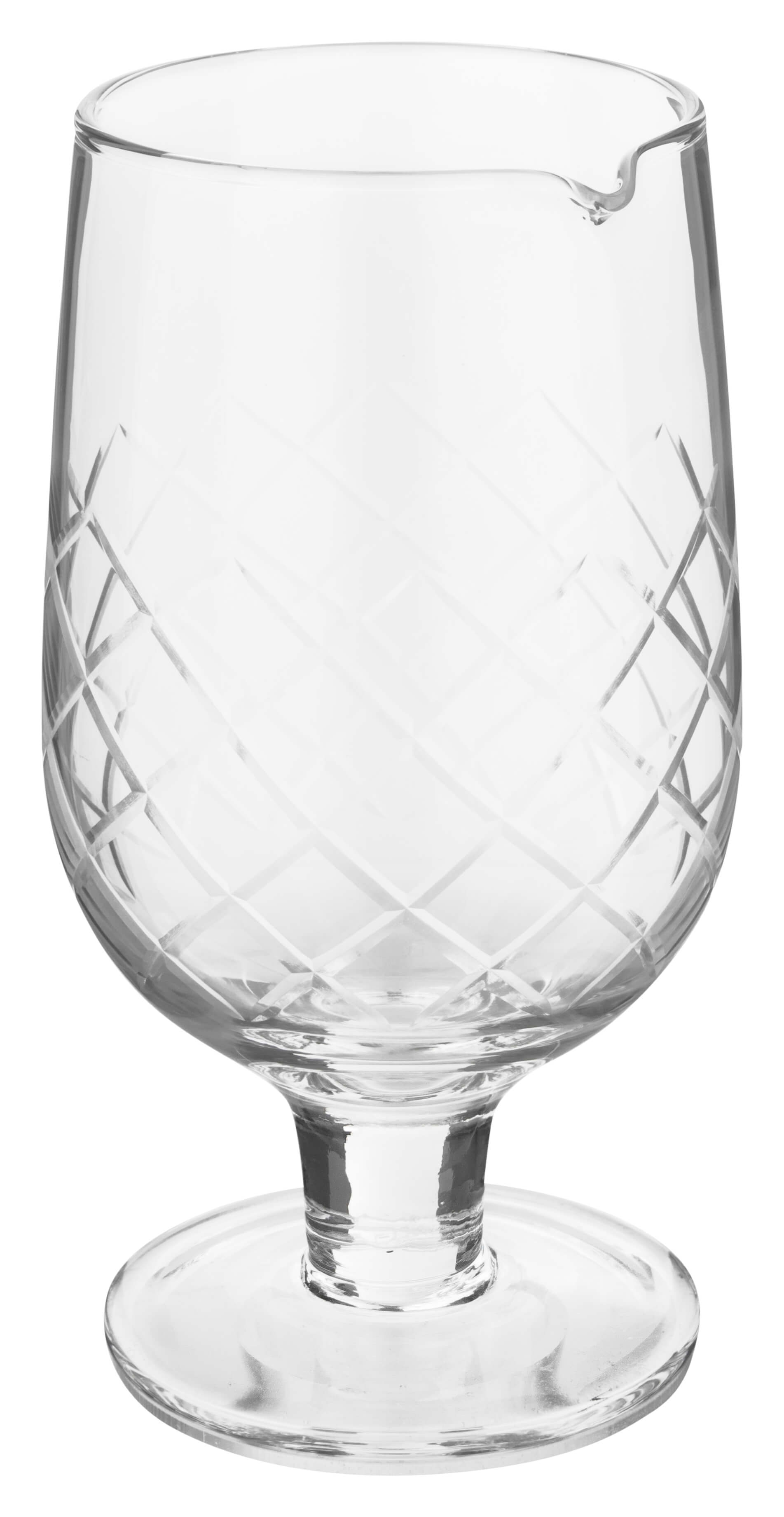 Verre à mélange Diamond, avec lèvre verseuse et pied, Prime Bar - 840ml