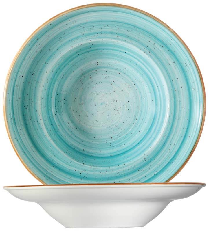 Bonna Aura Aqua Gourmet Assiette à pâtes 27cm turquoise - 6 pièces