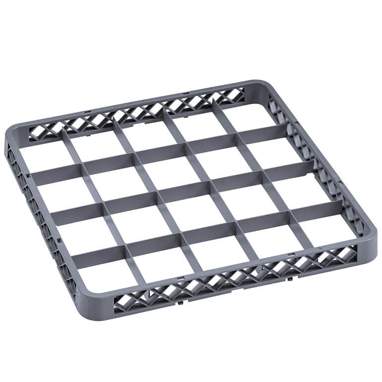 Embouts panier de lavage 20 compartiments, gris (Rack 98) - 50x50x4,5cm