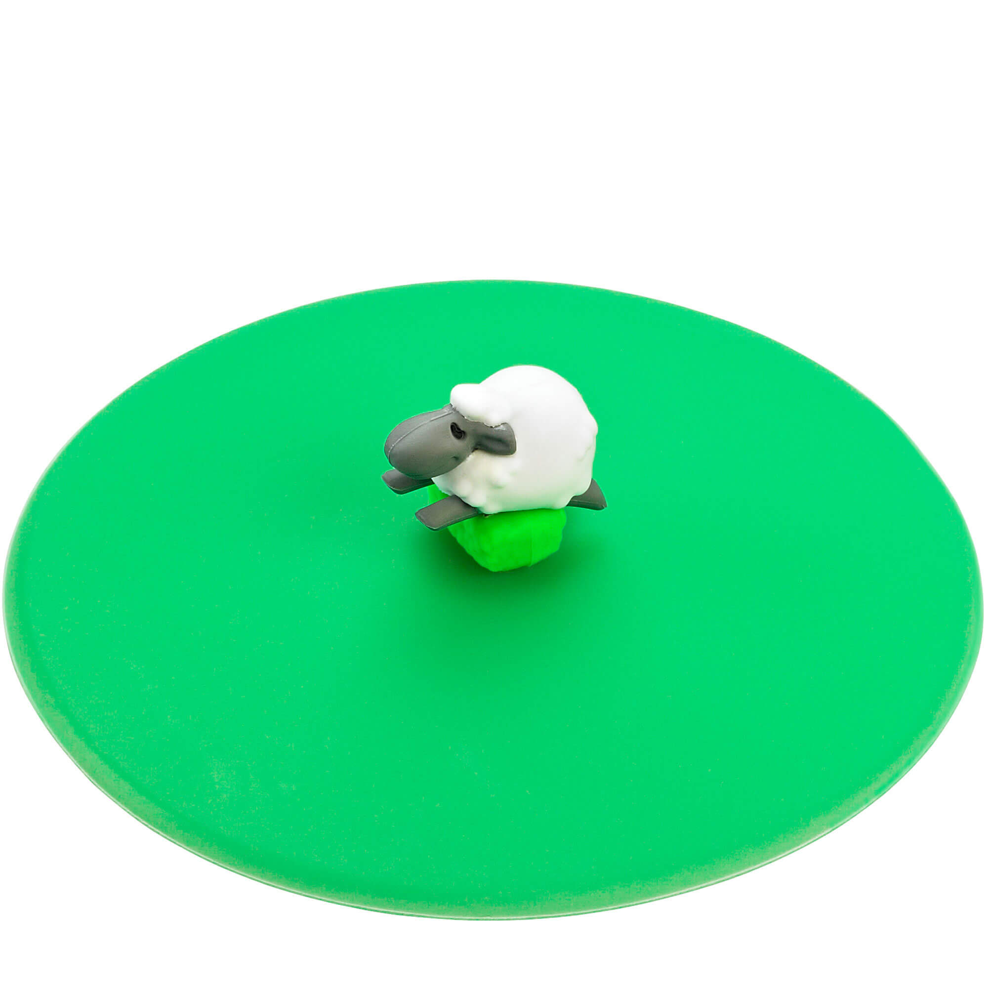 Couvercle en verre silicone, Lurch - Animaux de la ferme Mouton (10,5cm)