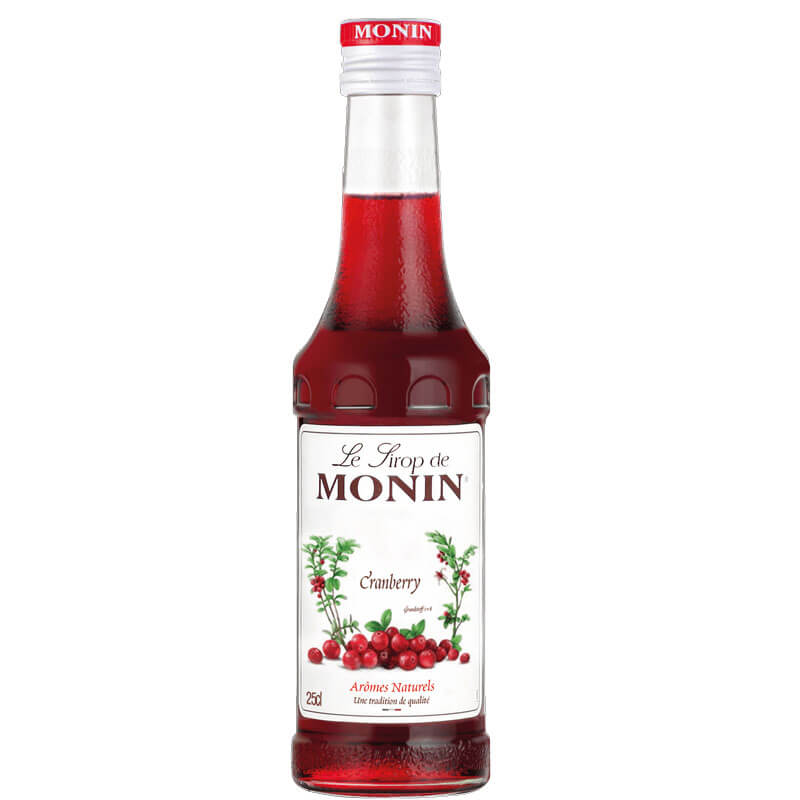 Cranberry - Sirop Monin petite bouteille (0,25l)