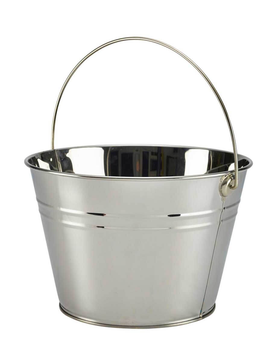 Seau, couleur argent - inox (6L)