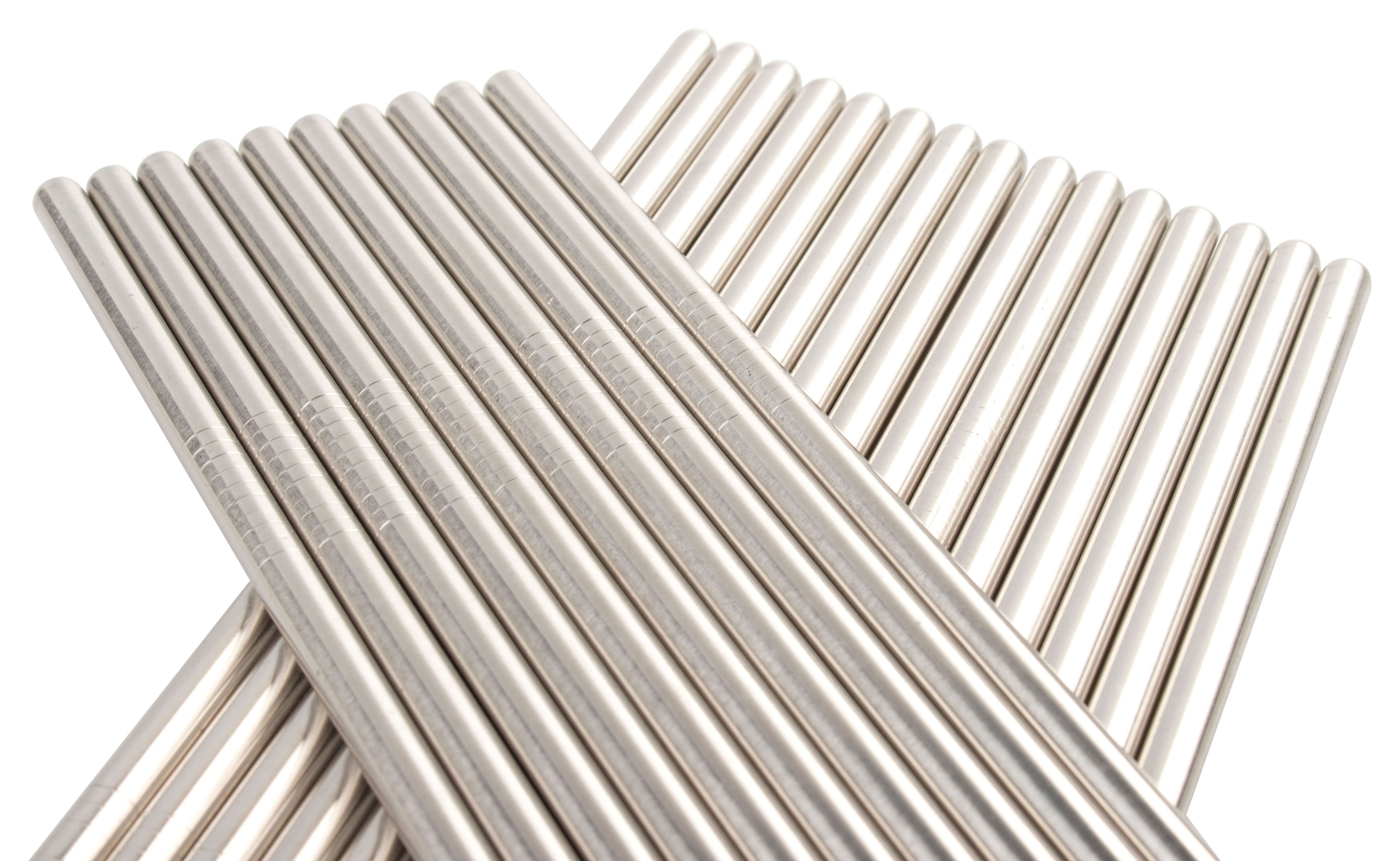 Pailles, acier inoxydable (6x210mm) - 25 pcs.