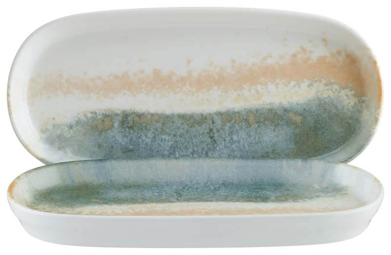 Bonna Fium Plateau Hygge profond ovale 21x10cm bleu - 12 pièces