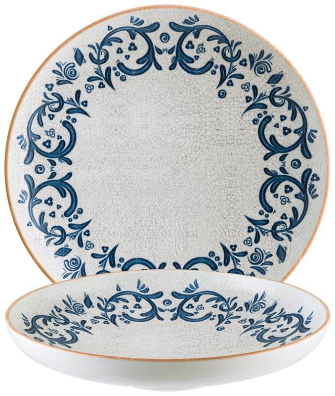 Bonna Viento Hygge Assiette à pâtes 28cm bleu - 6 pièces