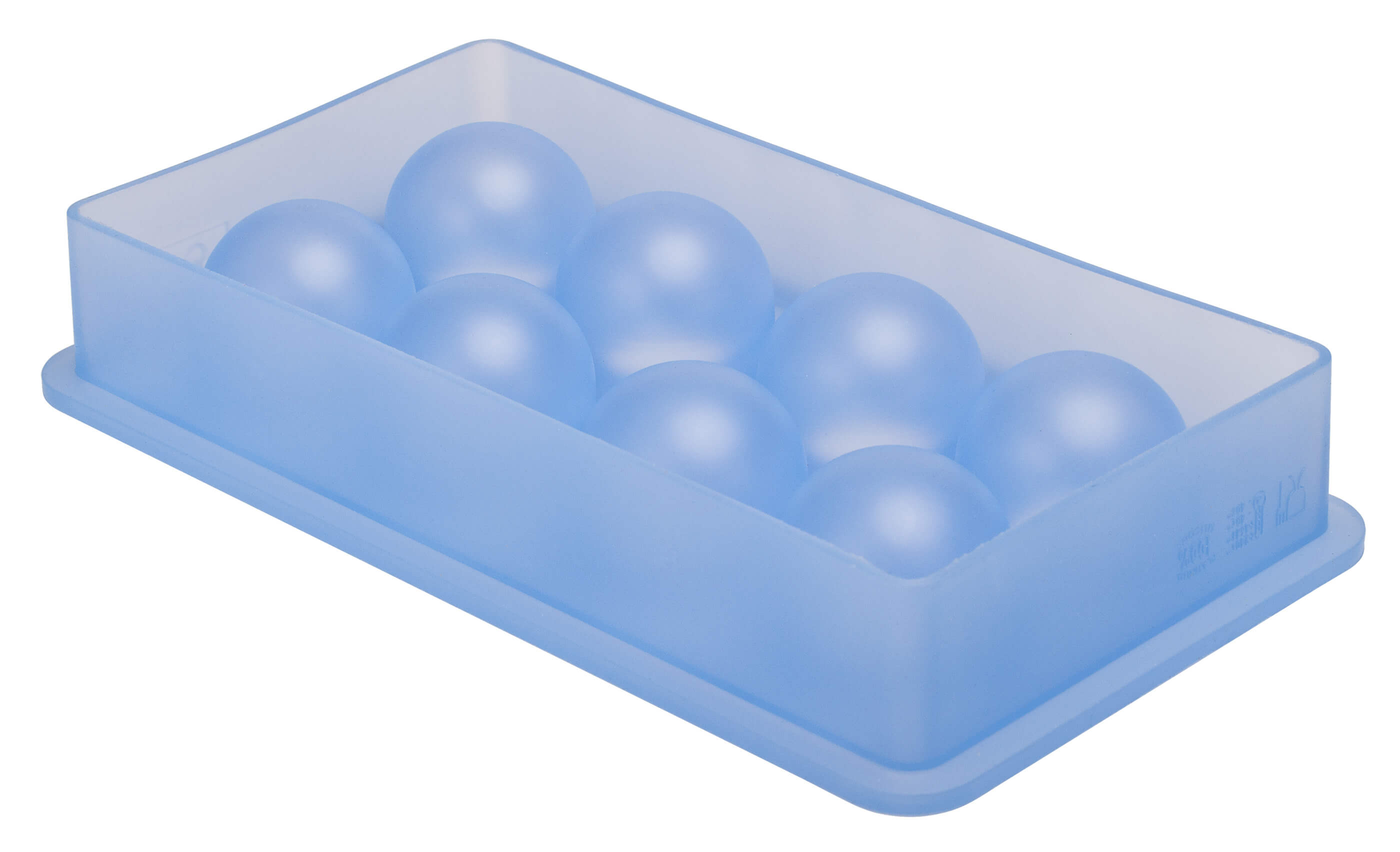 Moule à glaçons, boules - silicone platine (3,3cm)