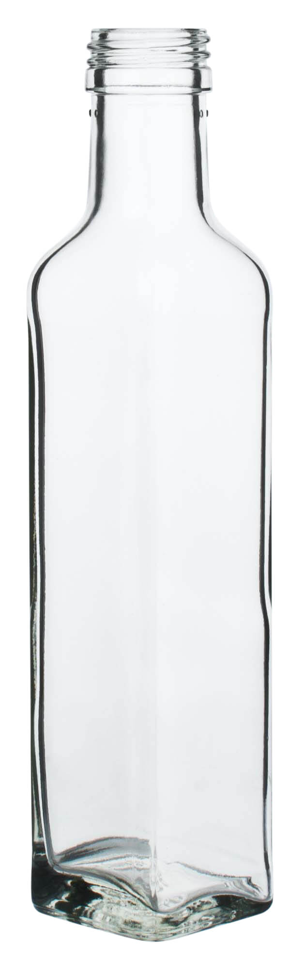 Bouteille de verre carrée - 250ml