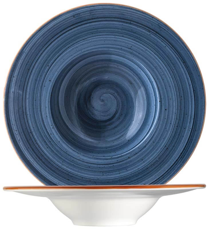 Bonna Aura Dusk Banquet Assiette à pâtes 28cm bleue - 6 pièces