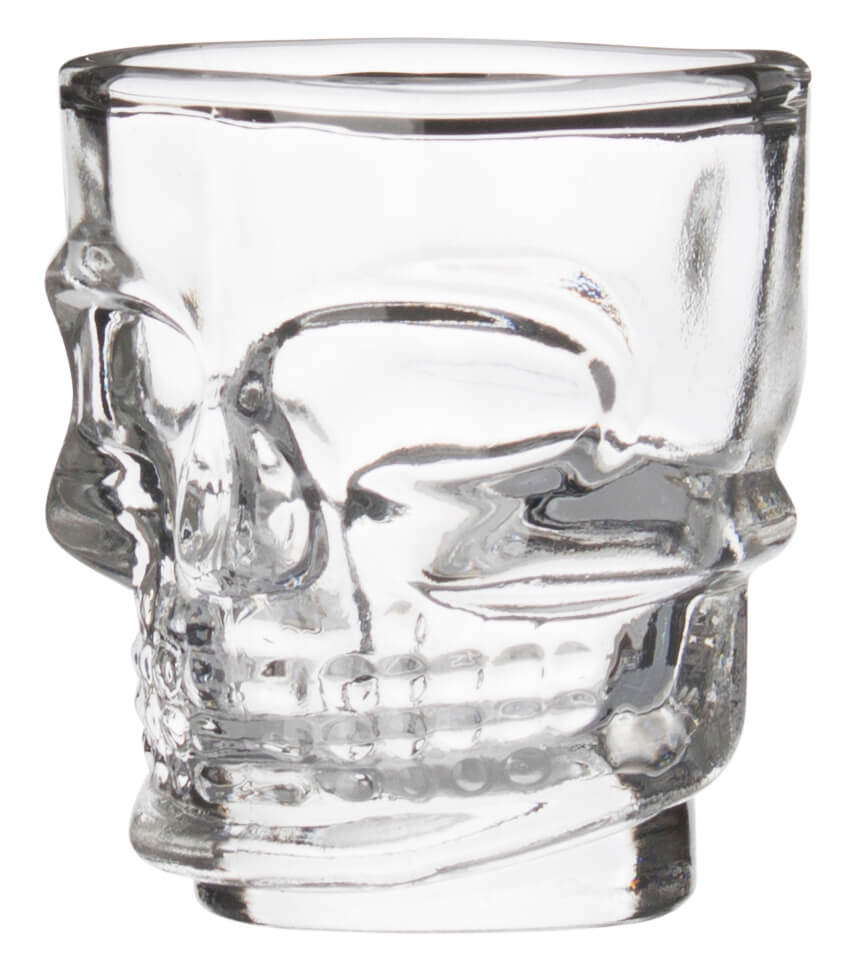 Verre Skull Shot tête de mort, Prime Bar - 50ml (1 pce)