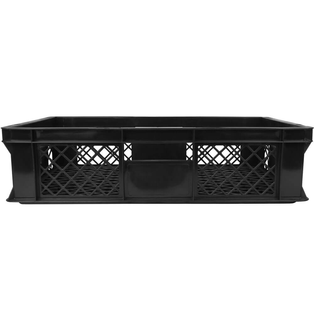 Caisse de transport de verres noire grillagée - 137mm