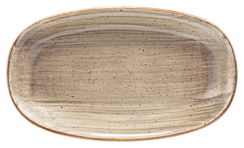 Bonna Aura Terrain Gourmet plat ovale 24x14cm beige - 12 pièces