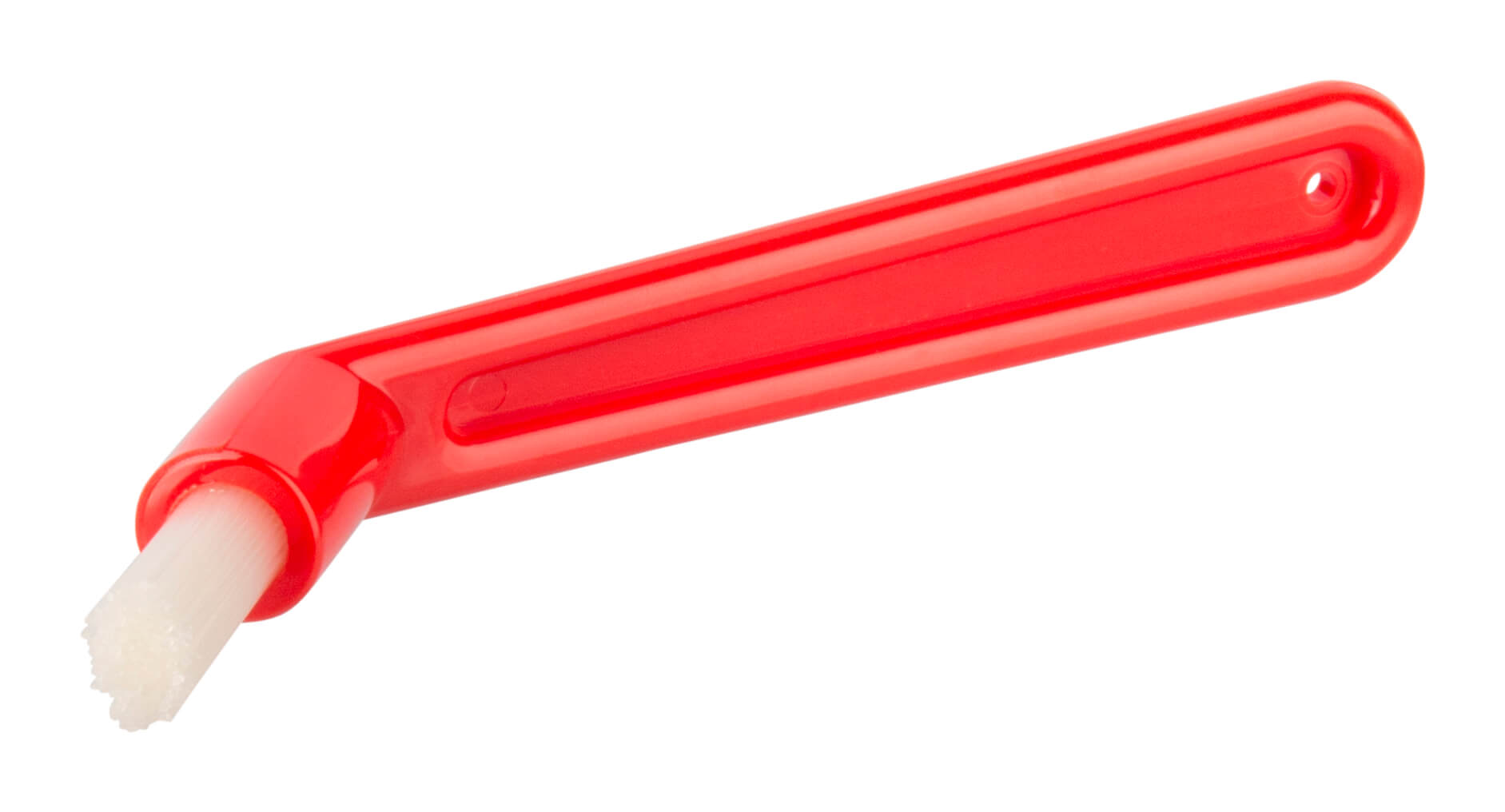 Brosse en plastique rouge pour tête de brosse - 15 cm