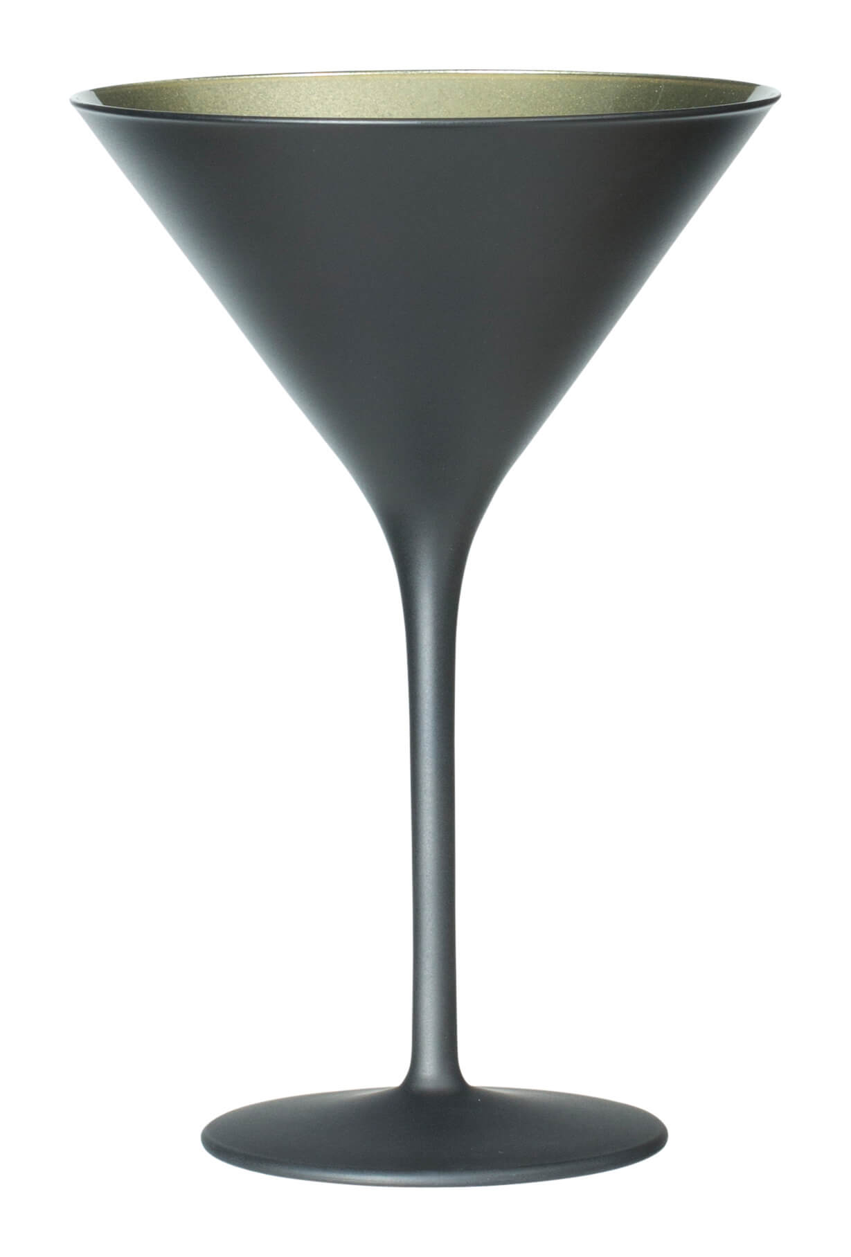 Verre à Martini, noir/or mat, Elements Stölzle - 240ml (1 pce)