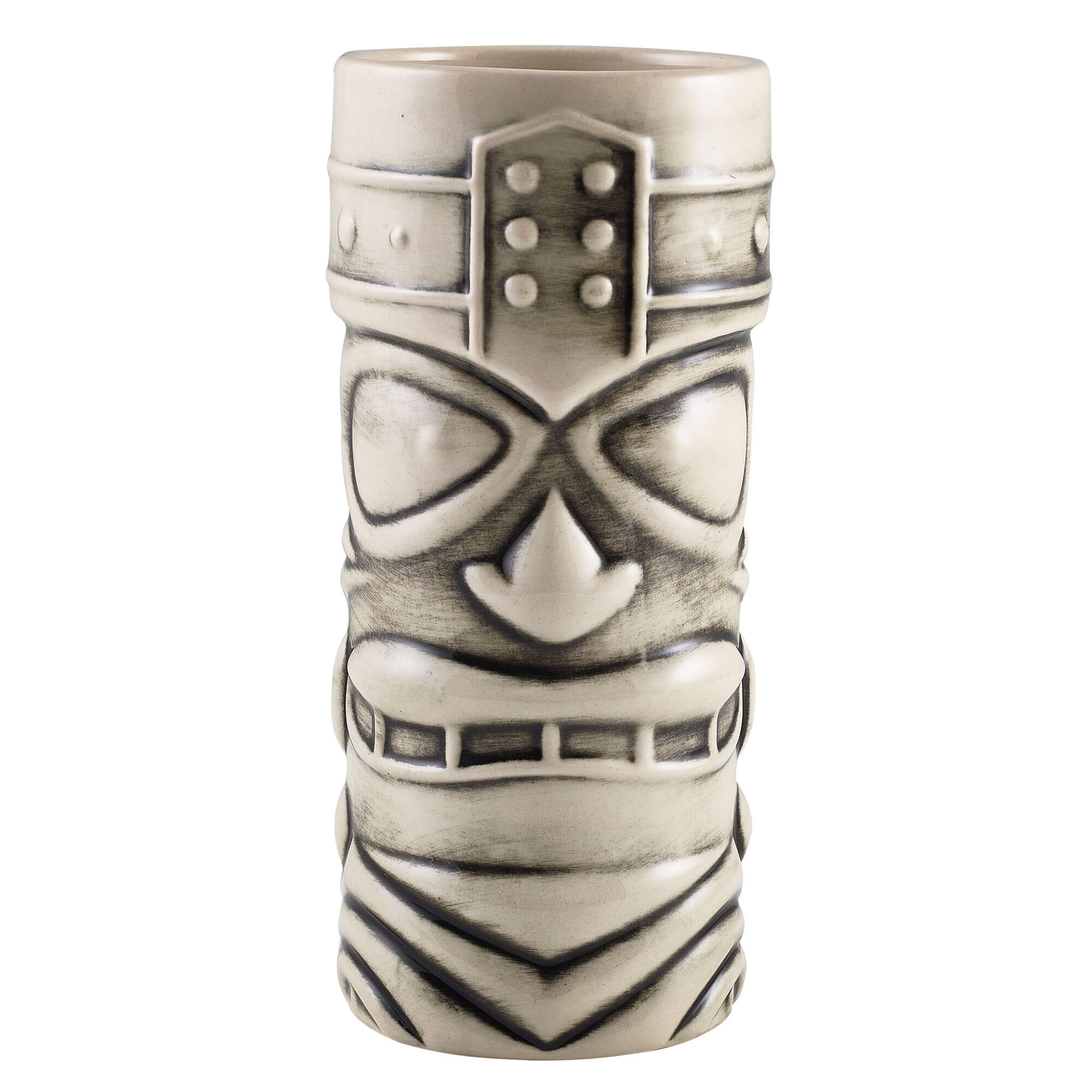 Tiki gobelet Face, blanc - 400ml