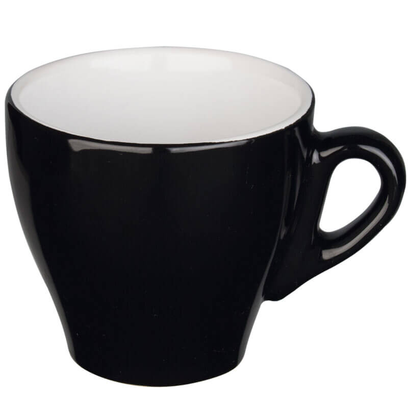 Tasse à cappuccino noire - 160ml (6 pcs)