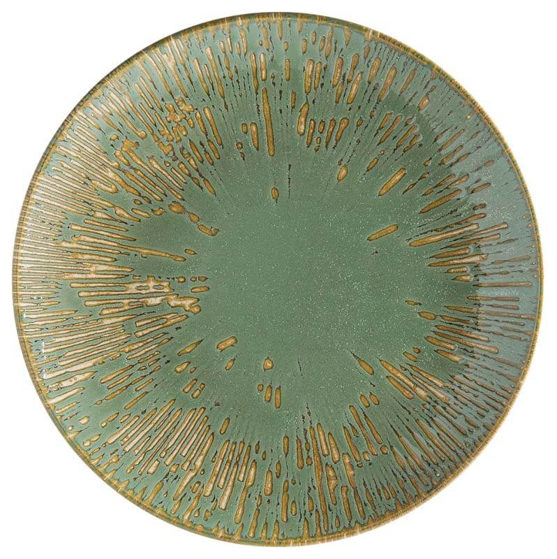 Bonna Snell Sage Gourmet Assiette plate 17cm vert - 12 pièces