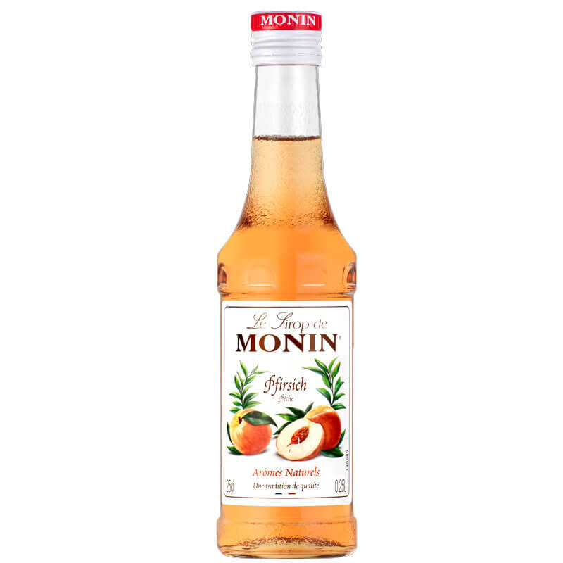 Pêche - Sirop Monin petite bouteille (0,25l)