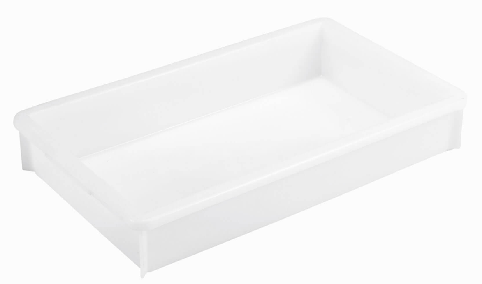 Récipient de transport empilable Classic blanc - 580x360x100mm (15l)