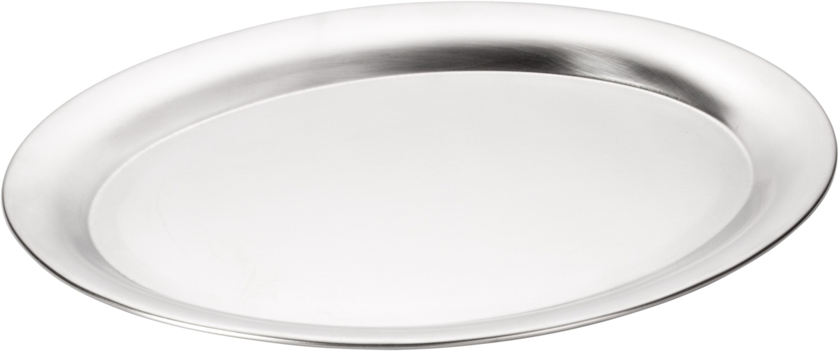 Plateau de service ovale, inox mat - 26,5x19cm