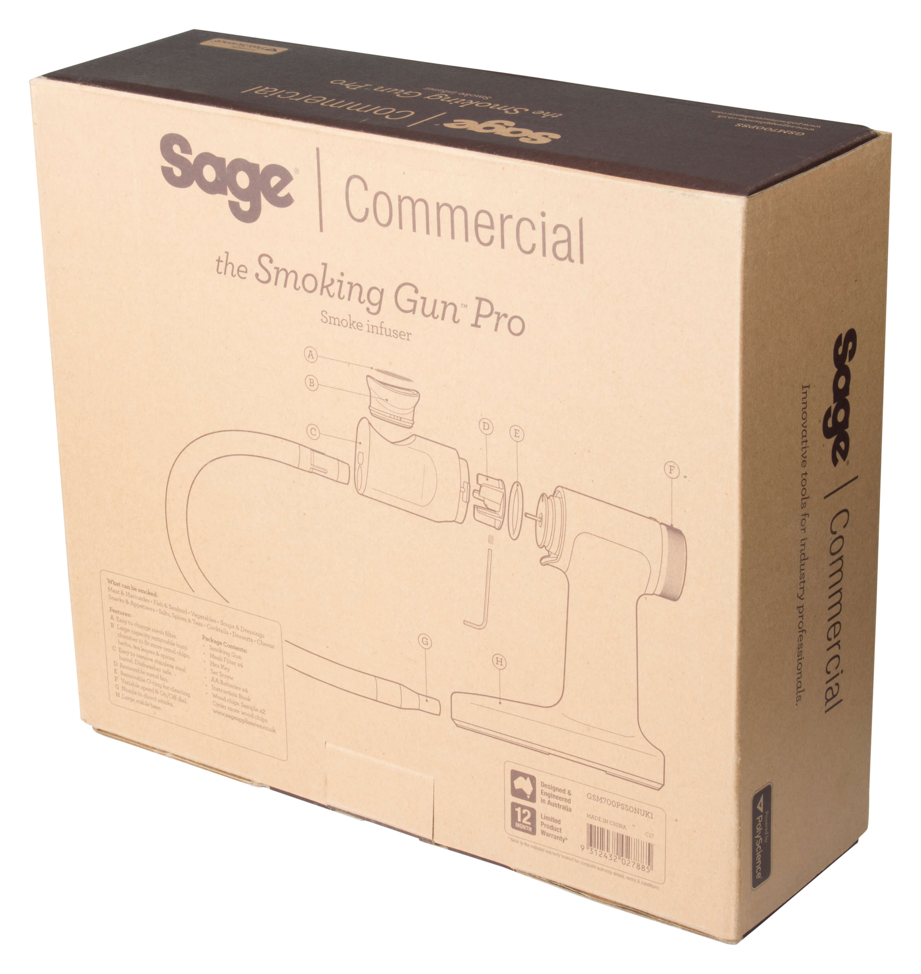 Fumoir The Smoking Gun Pro™ - Sage Commercial