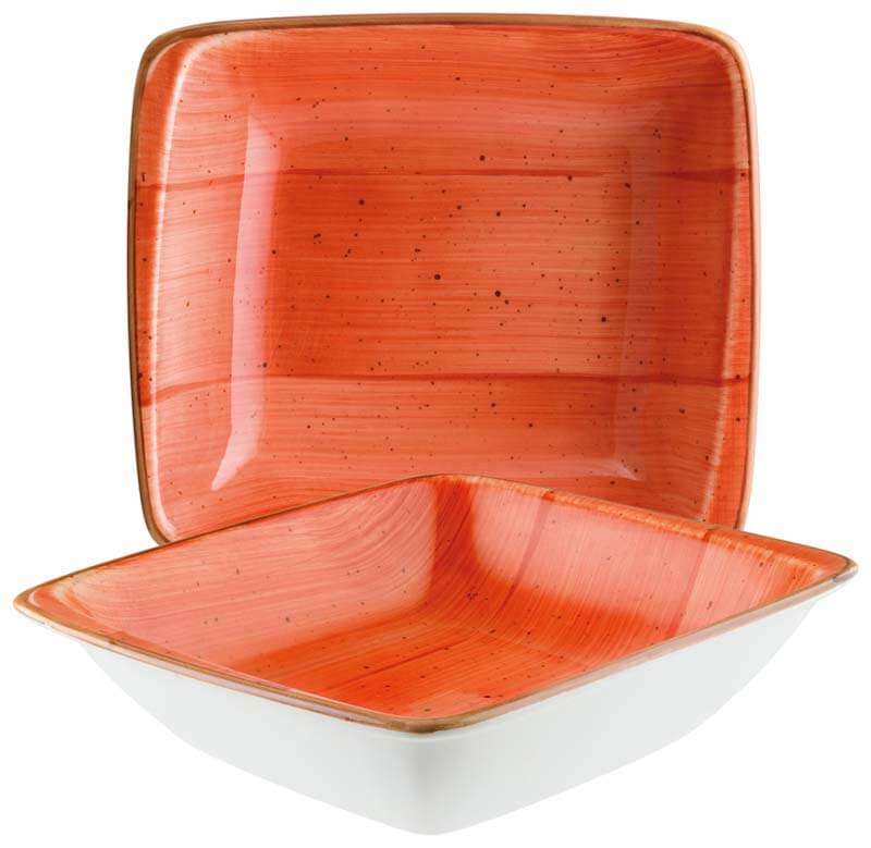 Bonna Aura Terracotta Moove plat 19x17cm orange - 12 pièces