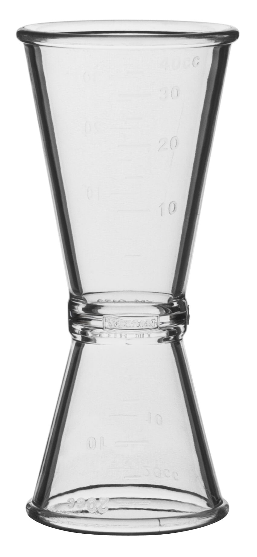 Double mesure de bar - polycarbonate (20/40ml)