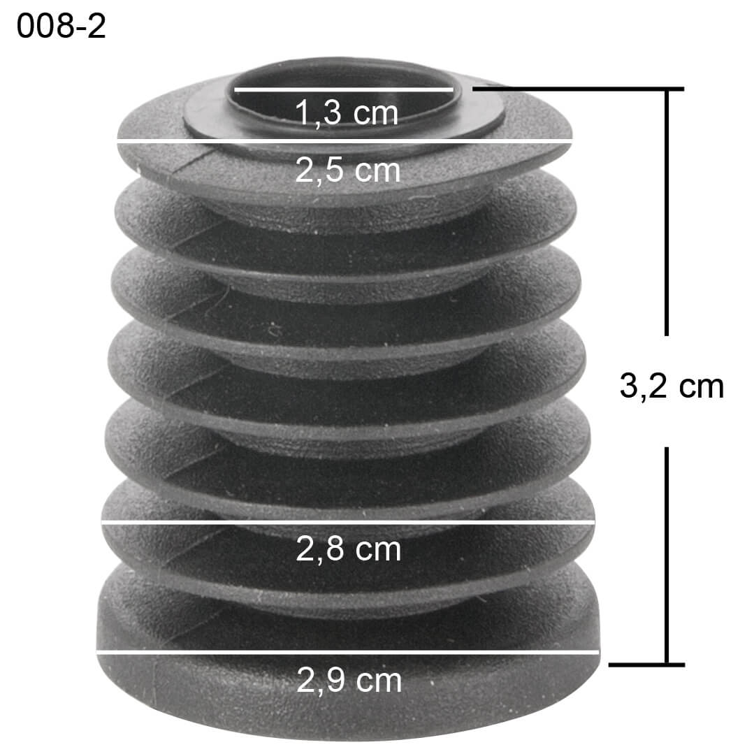 Bouchons interchangeables pour doseurs bouteille, avec lamelles - taille 2