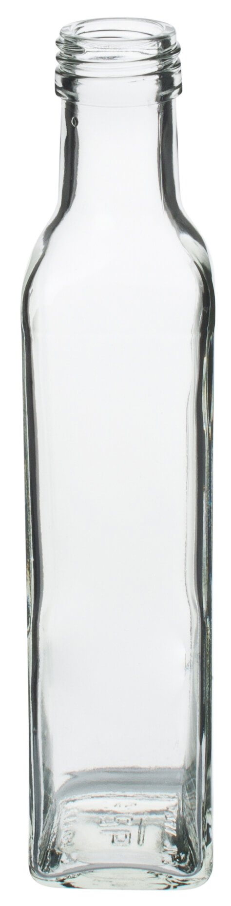 Bouteille de verre carrée - 250ml