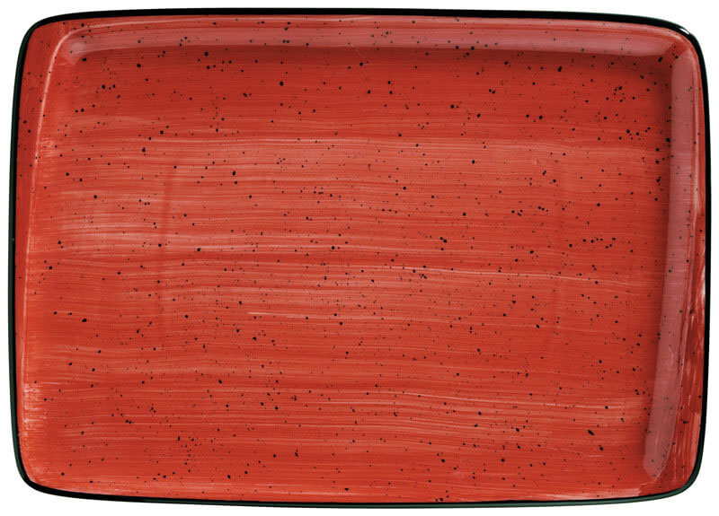 Bonna Aura Passion Moove Plateau 36x25cm rouge - 6 pièces