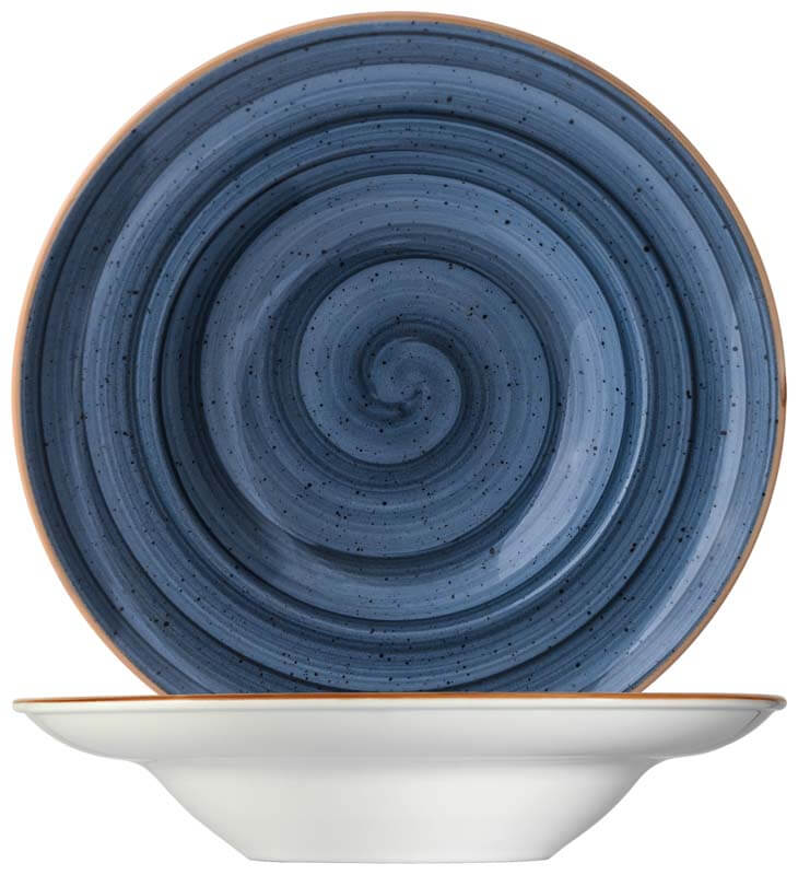 Bonna Aura Dusk Gourmet Assiette à pâtes 27cm bleu - 6 pièces