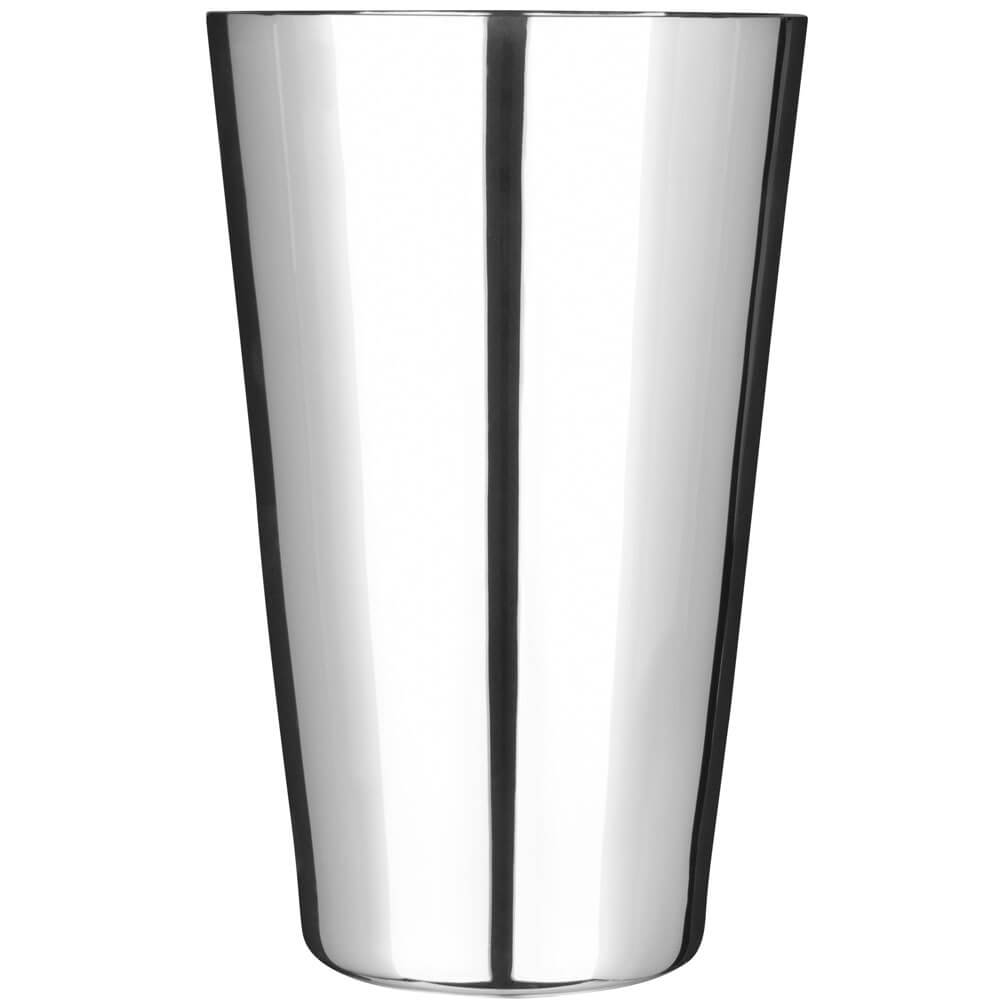 Shaker à cocktail, deux pièces, laiton, plaqué argent - 500ml