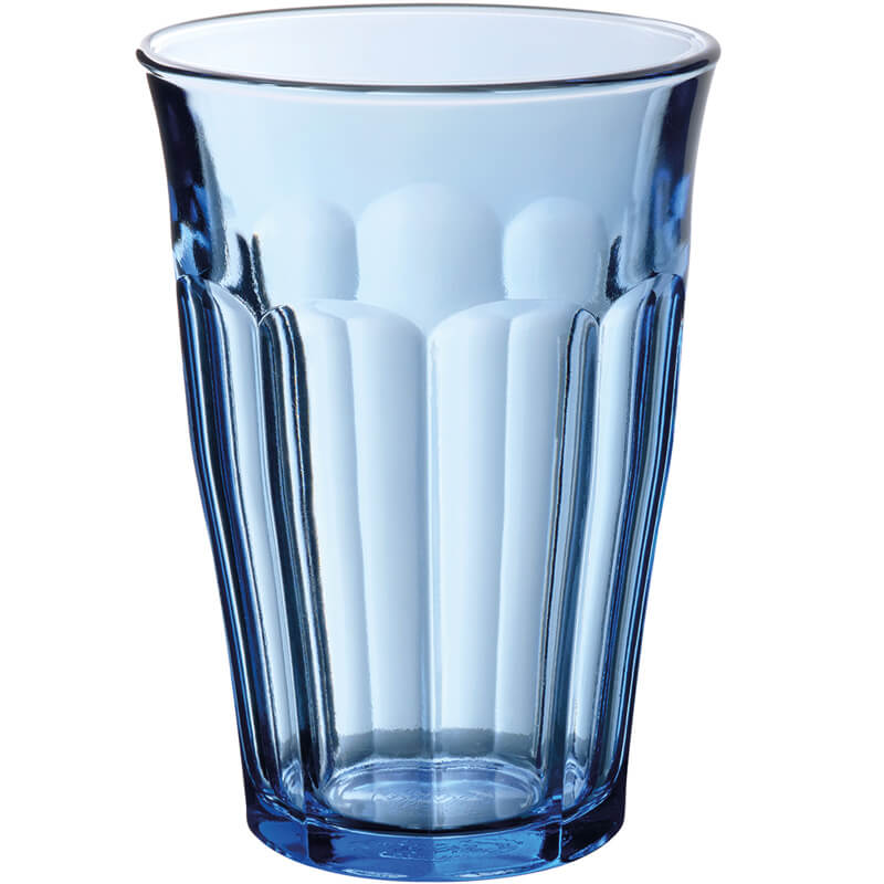 Verre à bec bleu Picardie, Duralex - 360 ml (1 pce)