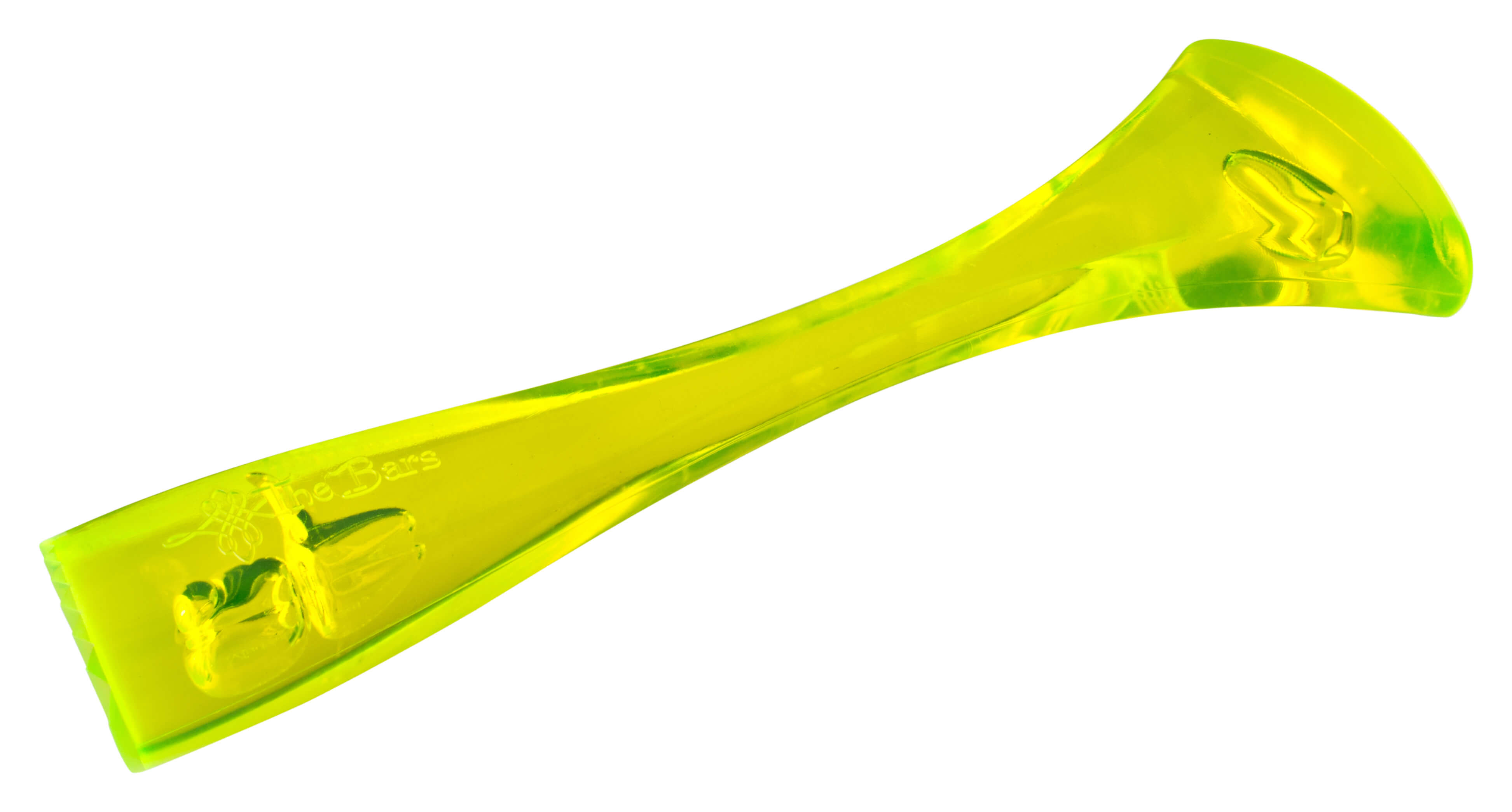 Pilon de bar, plastique, extrémité ondulée - vert (21cm)