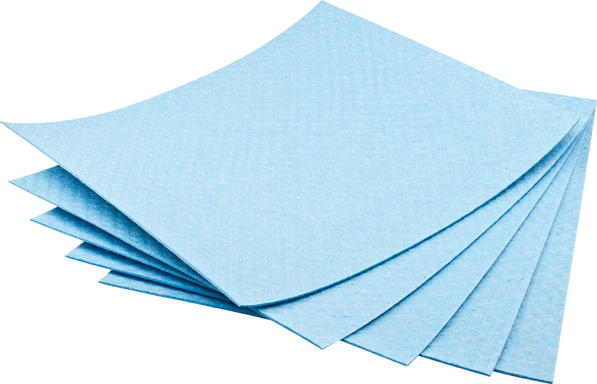 Chiffons éponge XL Profi, bleu - 315x257mm (5 pcs)