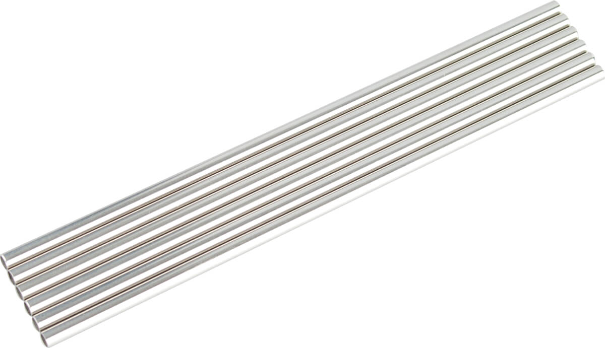 Pailles, acier inoxydable (6x230mm) - 6 pcs.