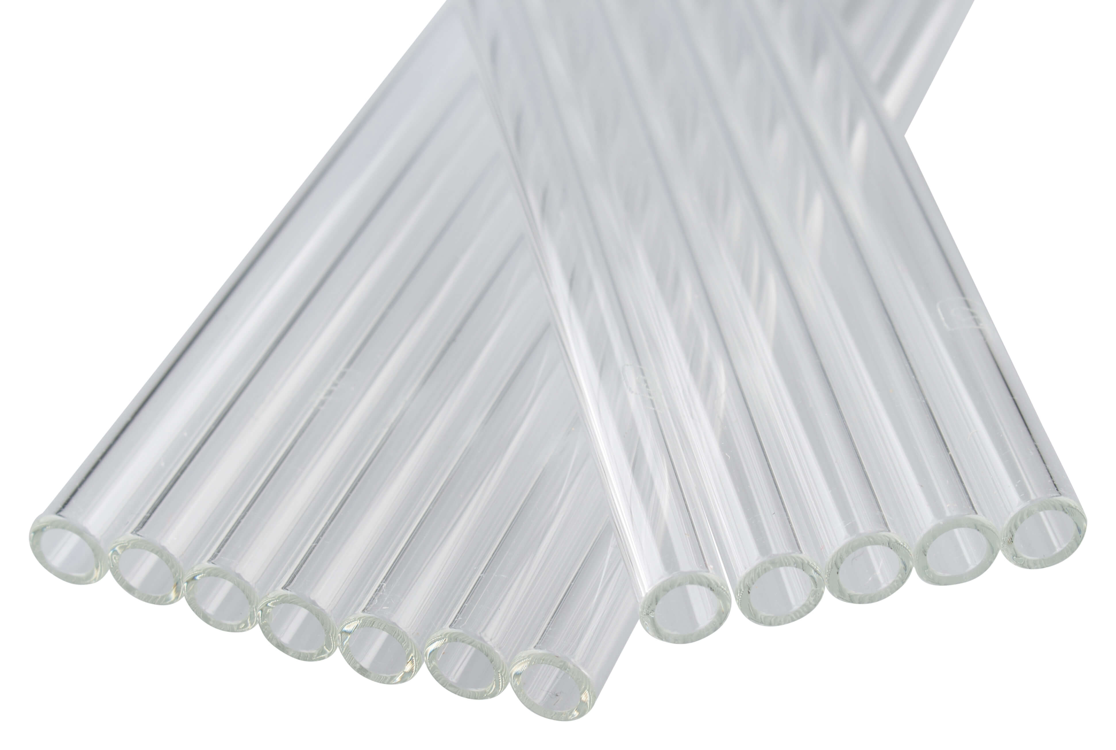 Pailles en verre, Leonardo - 20cm (12 pcs)