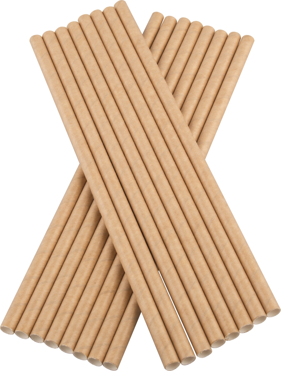 Pailles, papier (8x230mm), Prime Bar - beige (100 pcs.)