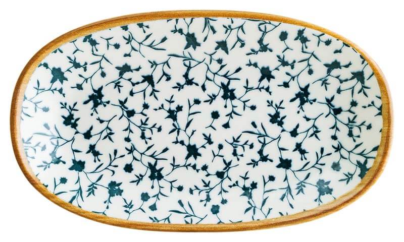 Bonna Calif Gourmet Assiette ovale 15x8,5cm bleu - 12 pièces